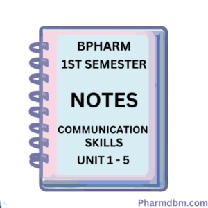 Communication Skills Notes In Pdf Bpharm St Semester