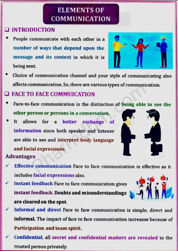 Elements of communication