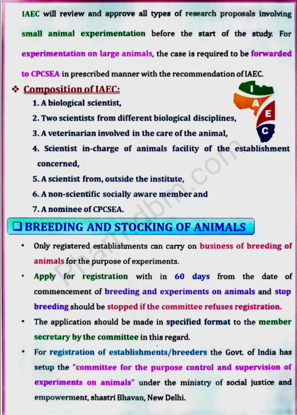 Composition of IAEC