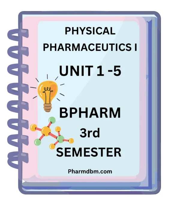 A notebook of Physical Pharmaceutics 1