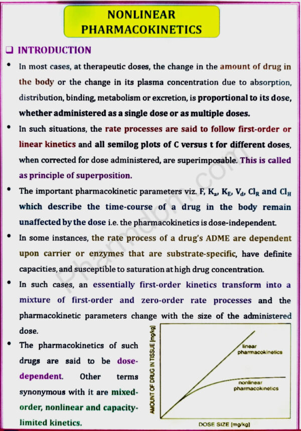 Biopharmaceutics And Pharmacokinetics Notes - Bpharm