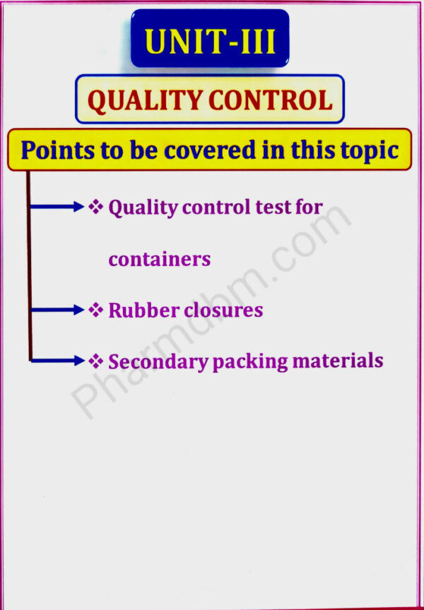 Quality Assurance - Pharmaceutical Quality Assurance