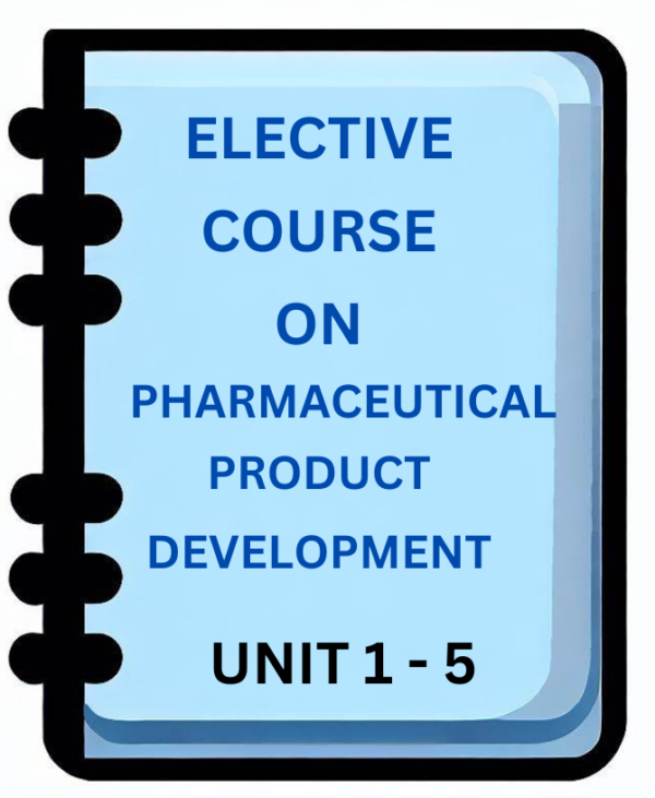 A notebook of Pharmaceutical Product Development 