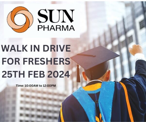 Sun Pharma Job 2024