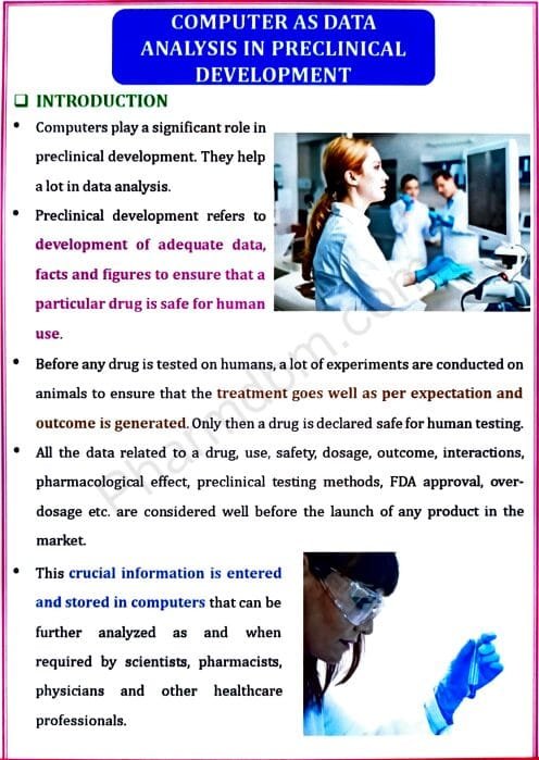 Computer Application in Pharmacy : Unit 5 : Bpharm
