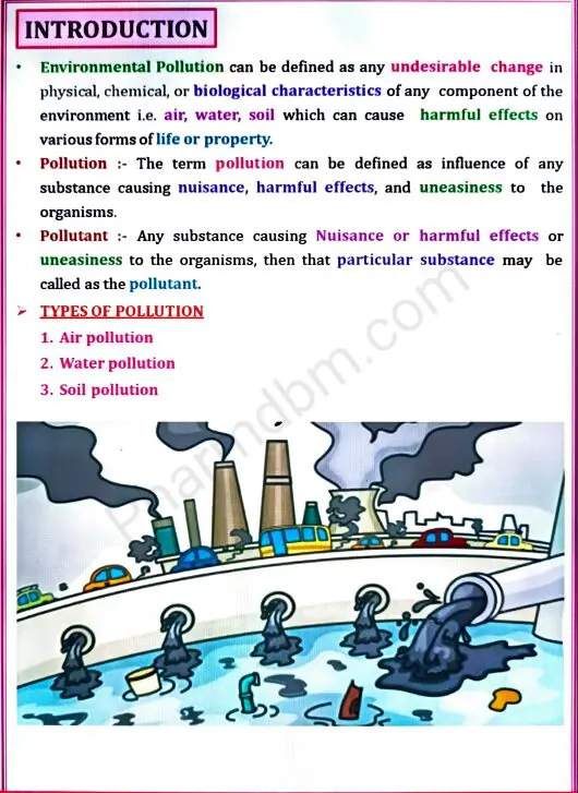 Environmental Sciences : Unit 3 Notes : Semester 2 : Bpharm