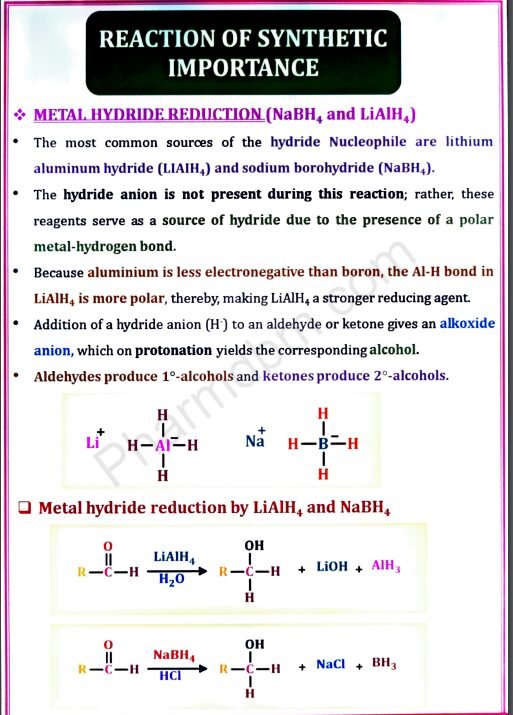 Pharmaceutical Organic Chemistry 3 : Unit 5 Notes : Bpharm