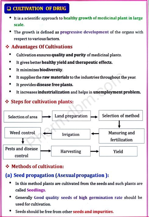 Pharmacognosy & Phytochemistry 1 : Unit 2 Notes : Semester 4