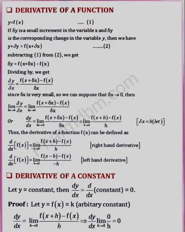 Remedial Mathematics - Unit 3 - Bpharm