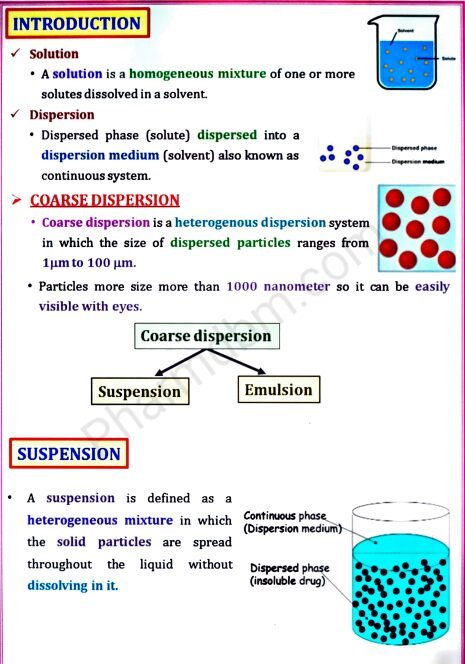 Physical Pharmaceutics 2 : Unit 3 Notes : Semester 4 : Bpharm