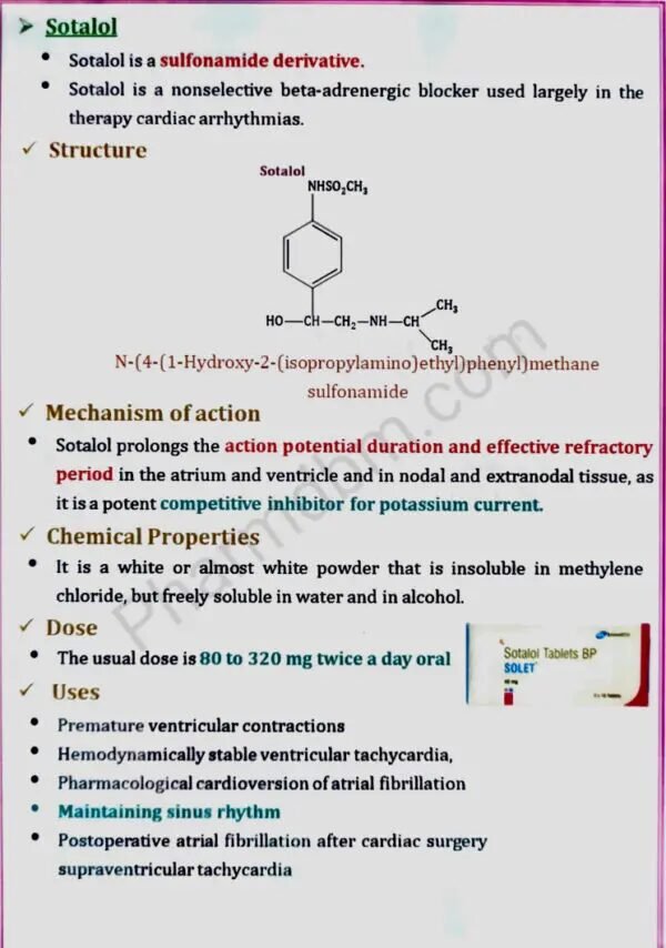 Medicinal Chemistry 2 : Unit 3 Notes : Semester 5 : Bpharm