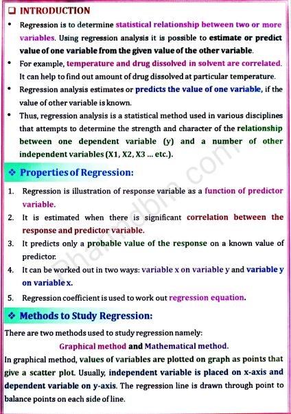 Biostatistics & Research Methodology : Unit 2 Notes : Bpharm