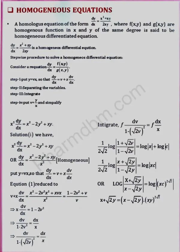 Remedial Mathematics - Unit 5 - Bpharm