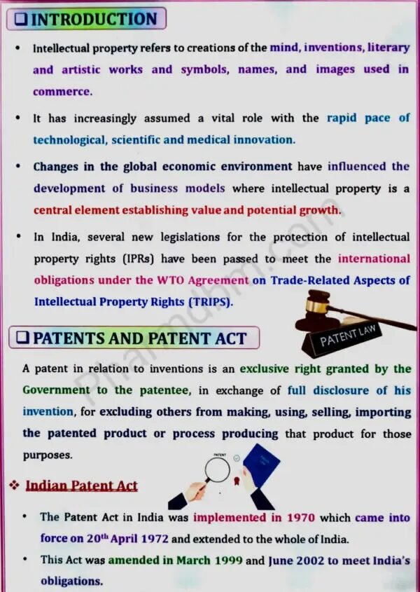 Pharmaceutical Jurisprudence 1 : Unit 5 Notes : Semester 5