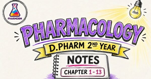 Pharmacology Notes - D Pharma 2nd Year